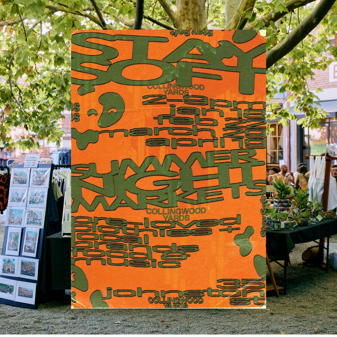 Stay Soft's posters and their wild semi illegible design